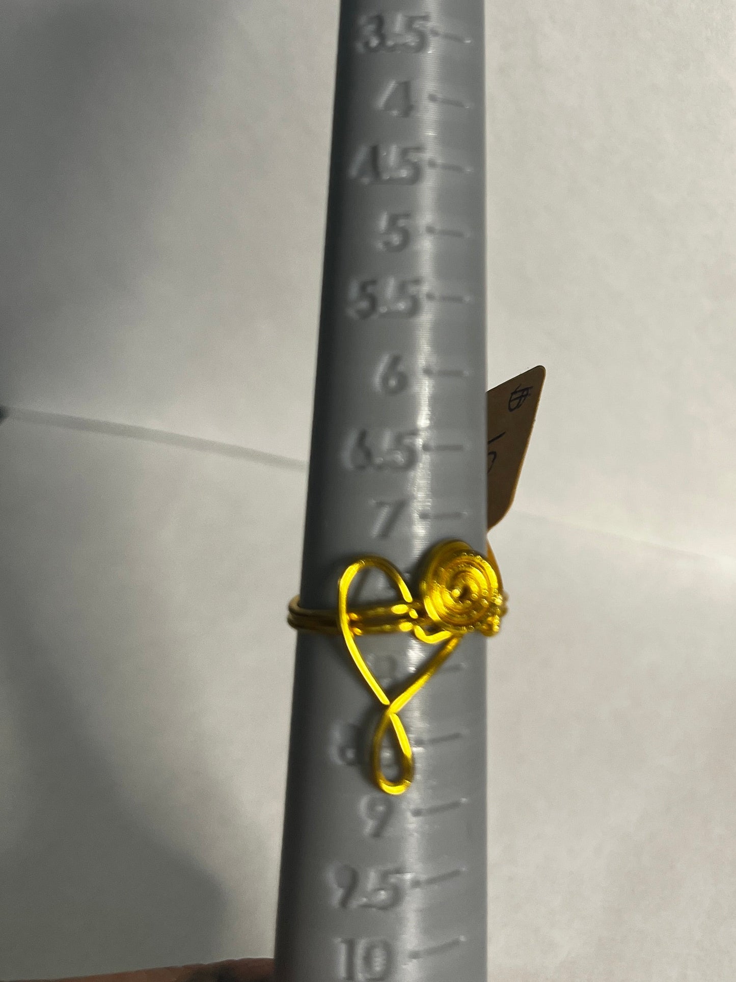 Heart ring sz7