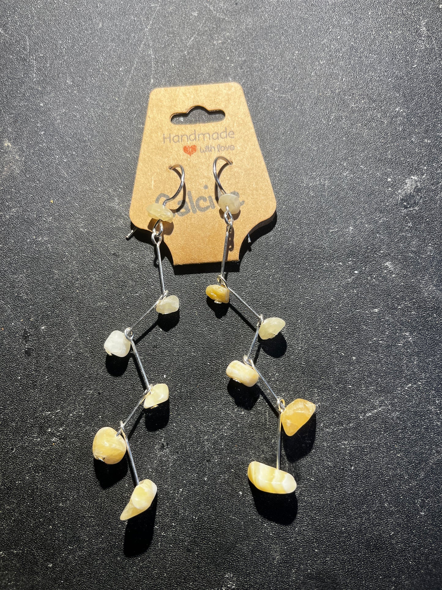 Calcite drops earrings