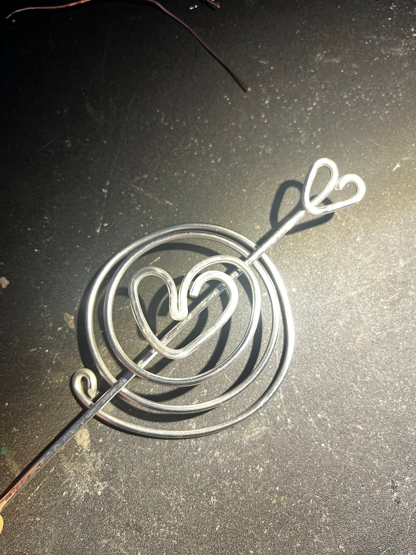Enchanted heart hair bun cage