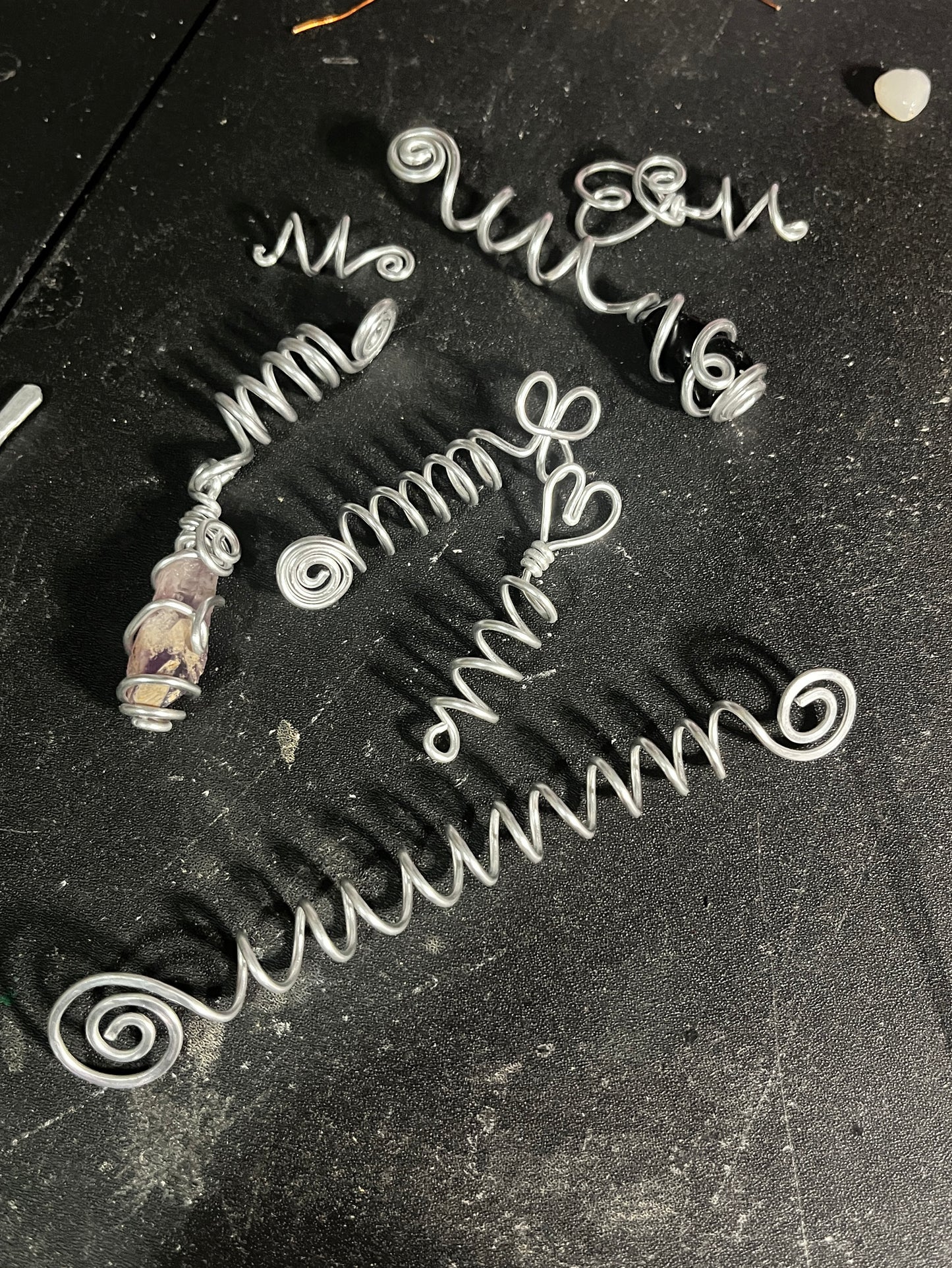 Mystic Coil Set ✦ 7pc Crystal & Spiral Wraps