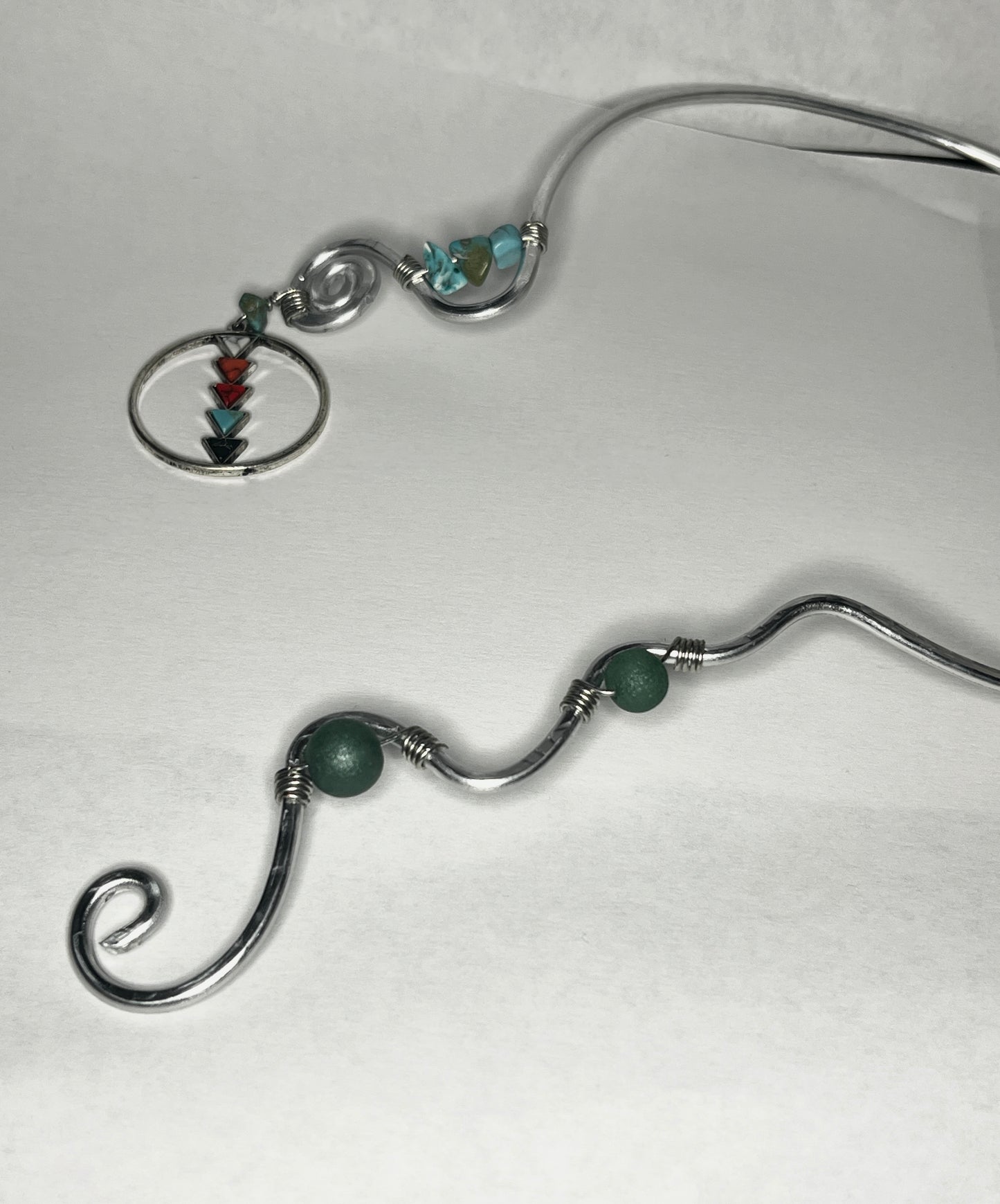 Earth Spirit Wire Cuff Necklace