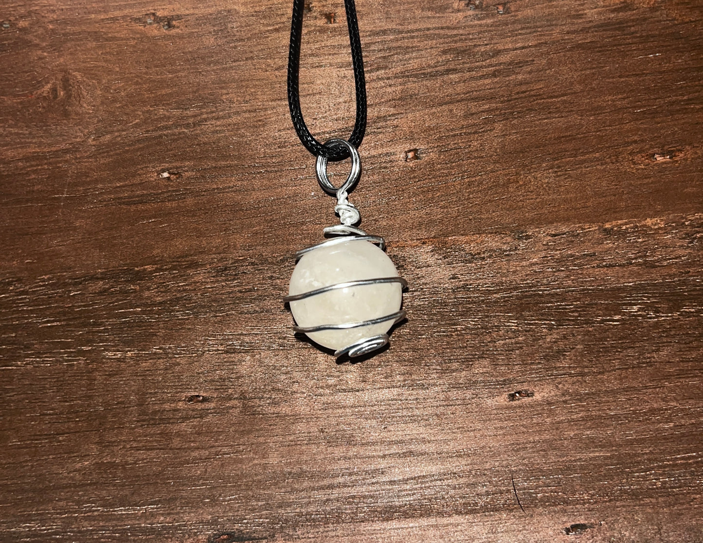 Milky Quartz Sphere pendant
