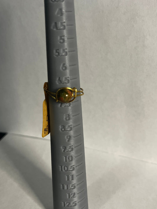Unakite ring sz7