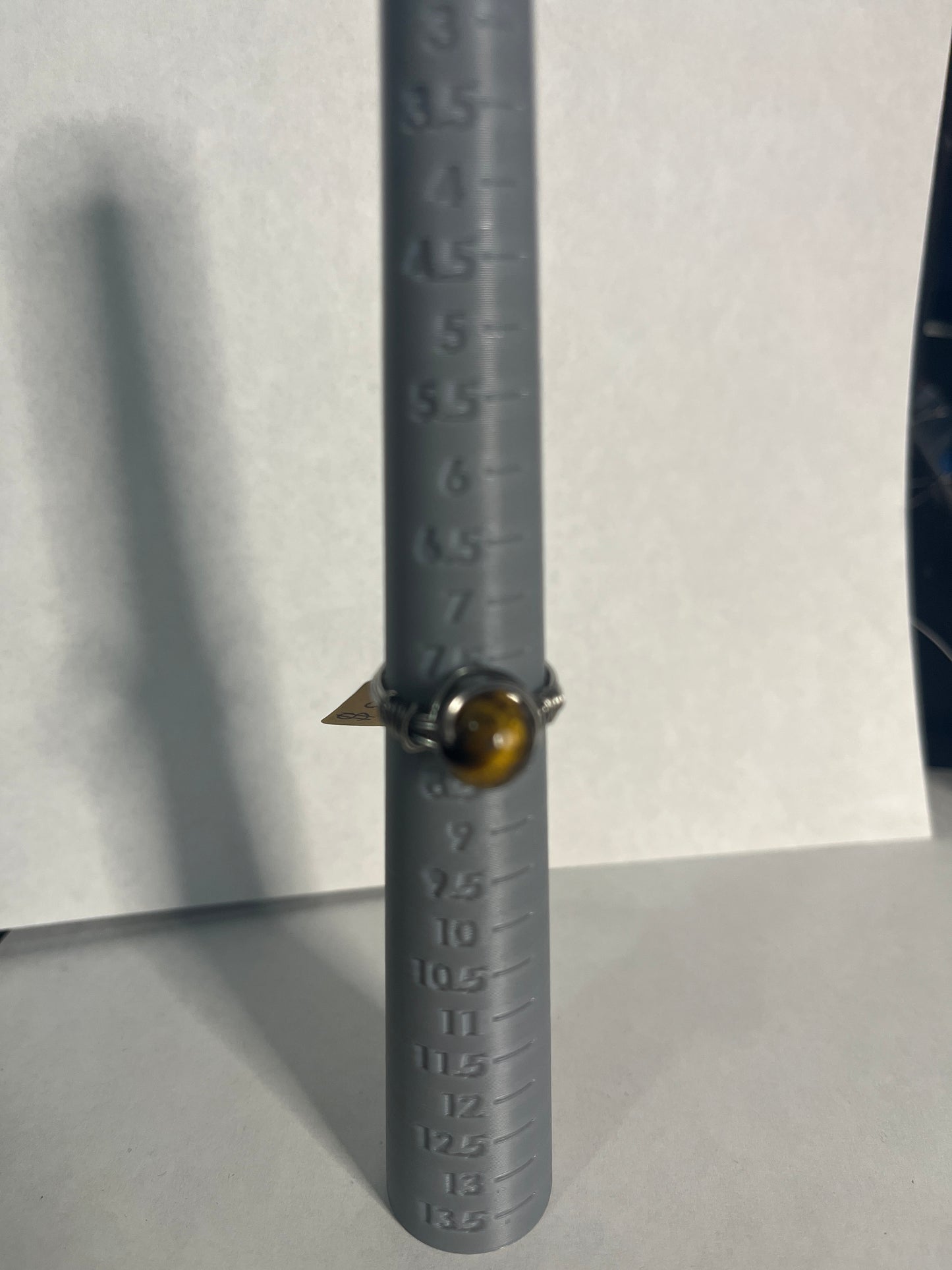 Silver Tiger’s Eye Ring sz7