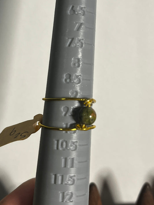 Unakite ring sz9
