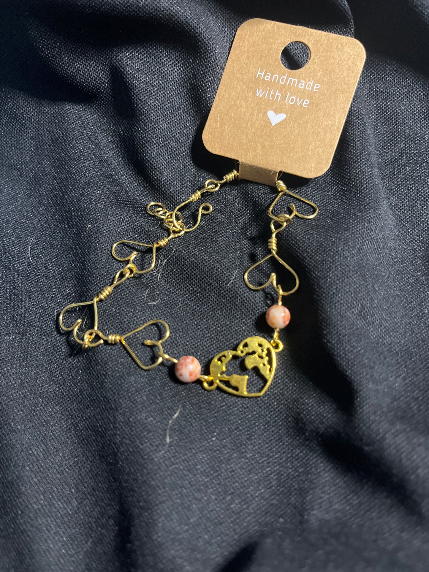 Red vein Hearts (sz 7.25-8)
