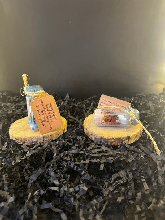 Waning Gibbous moon phase bottle ~ “Gratitude & Release”