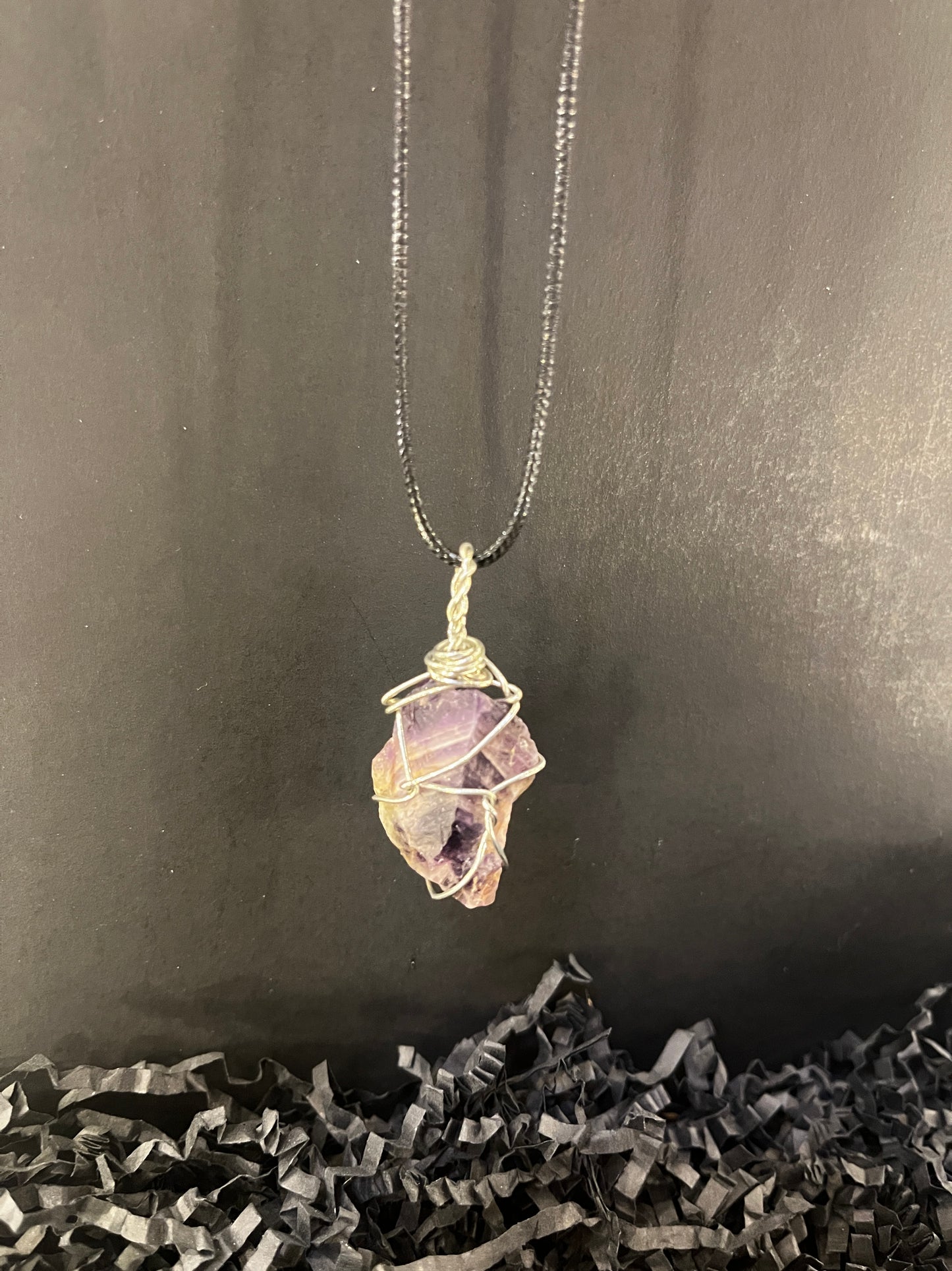 Chevron Amethyst pendant