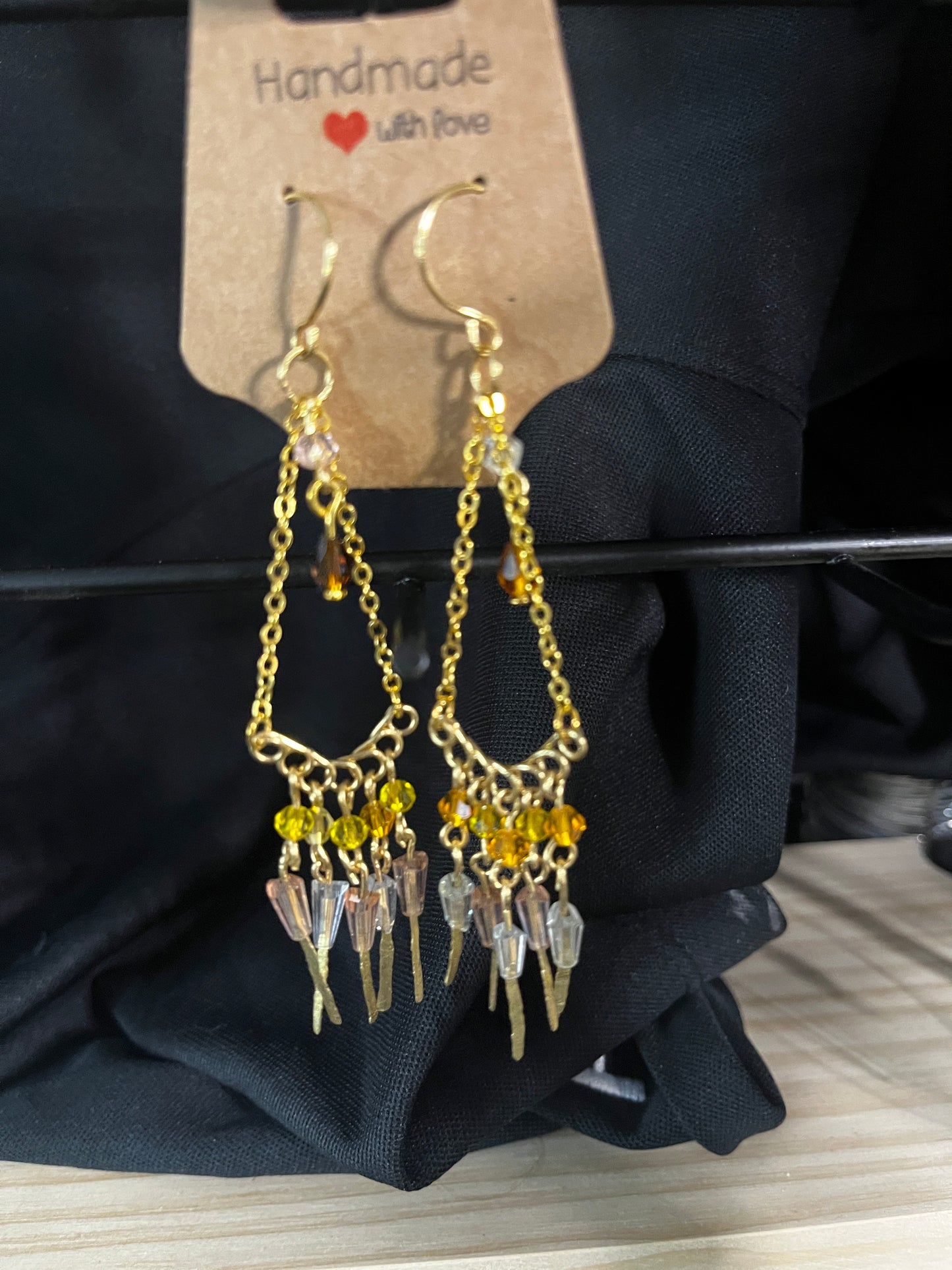 Yellow chandelier
