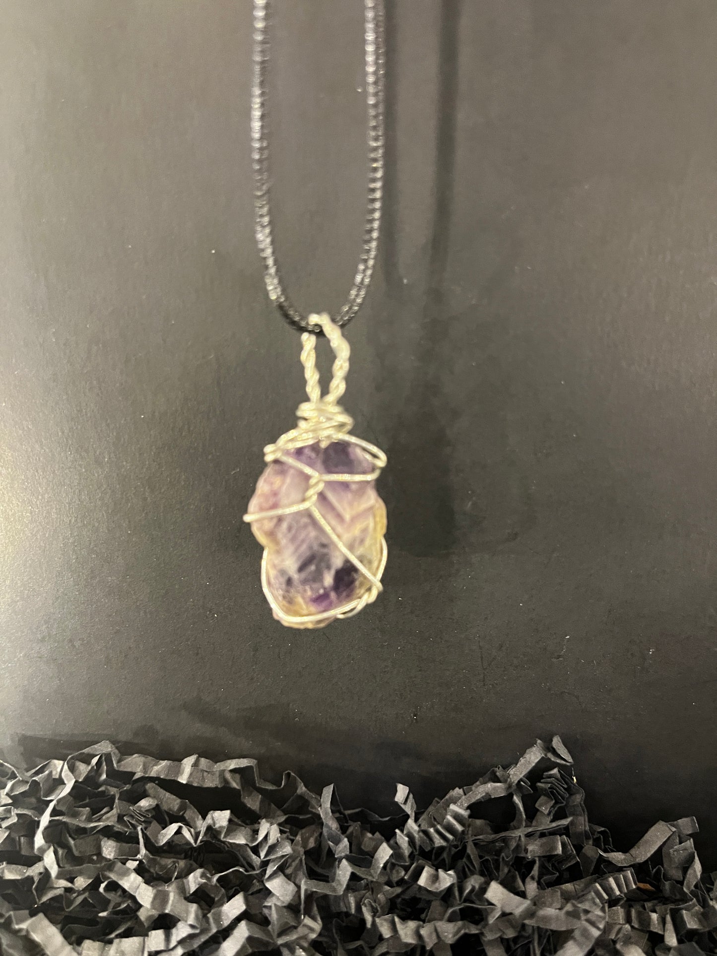 Chevron Amethyst pendant