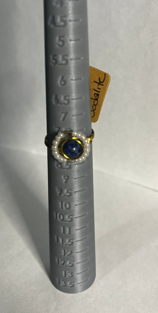 Sodalite ring sz8