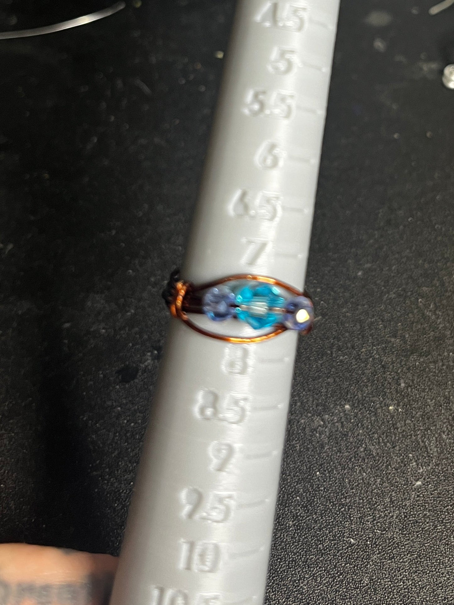 Blue skies ring sz7