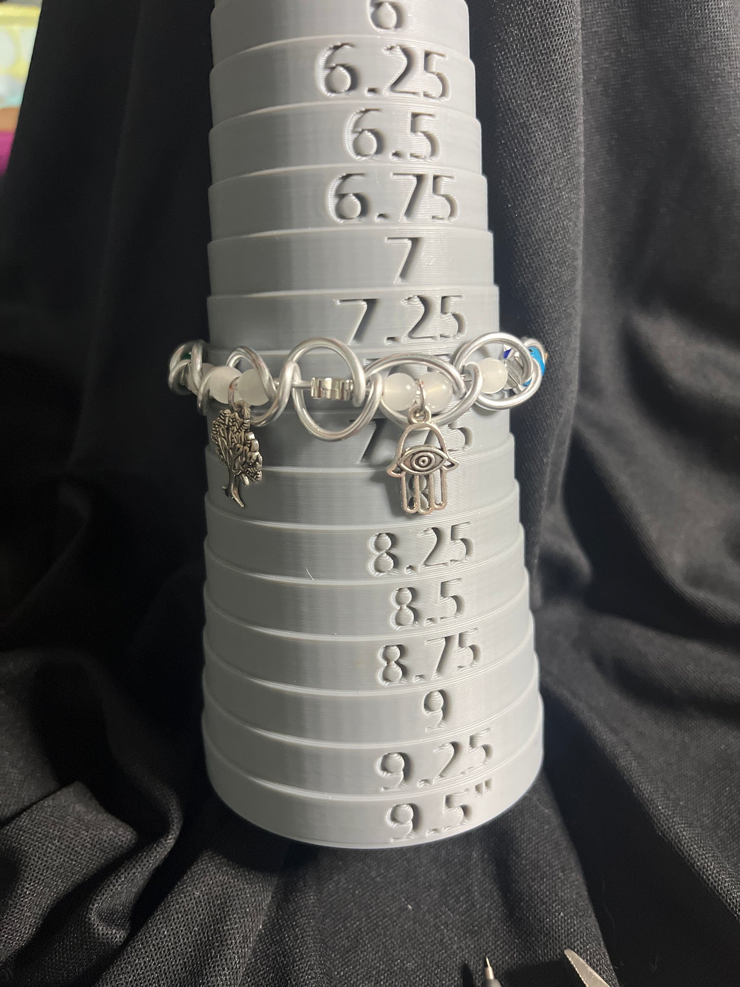 Chakra & charms (sz 7.25)