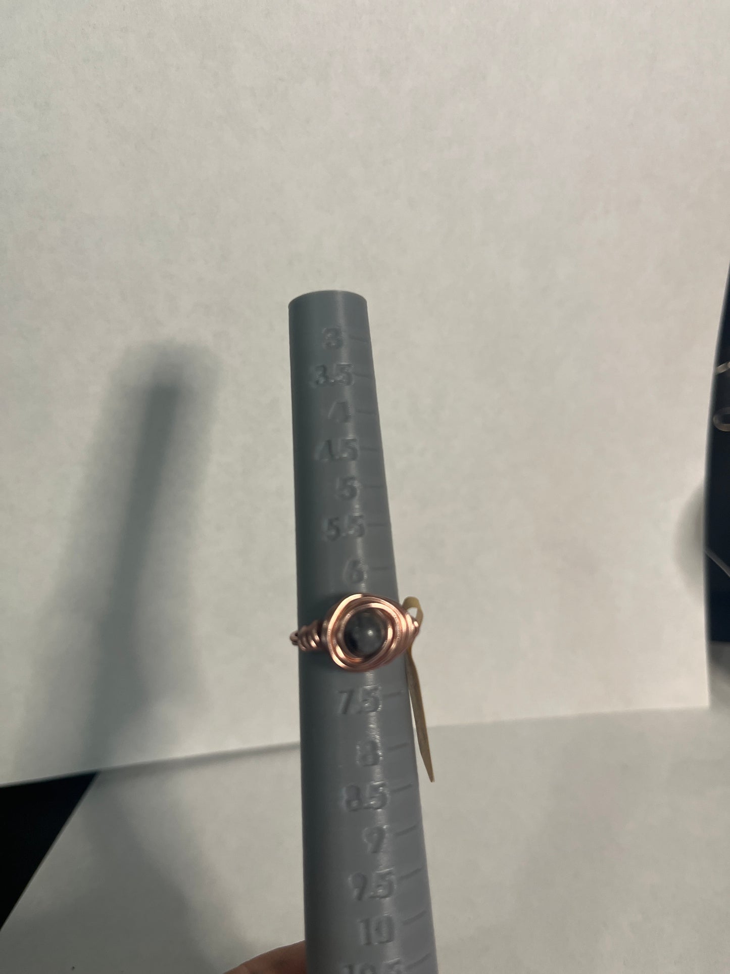 Larvikite ring sz7