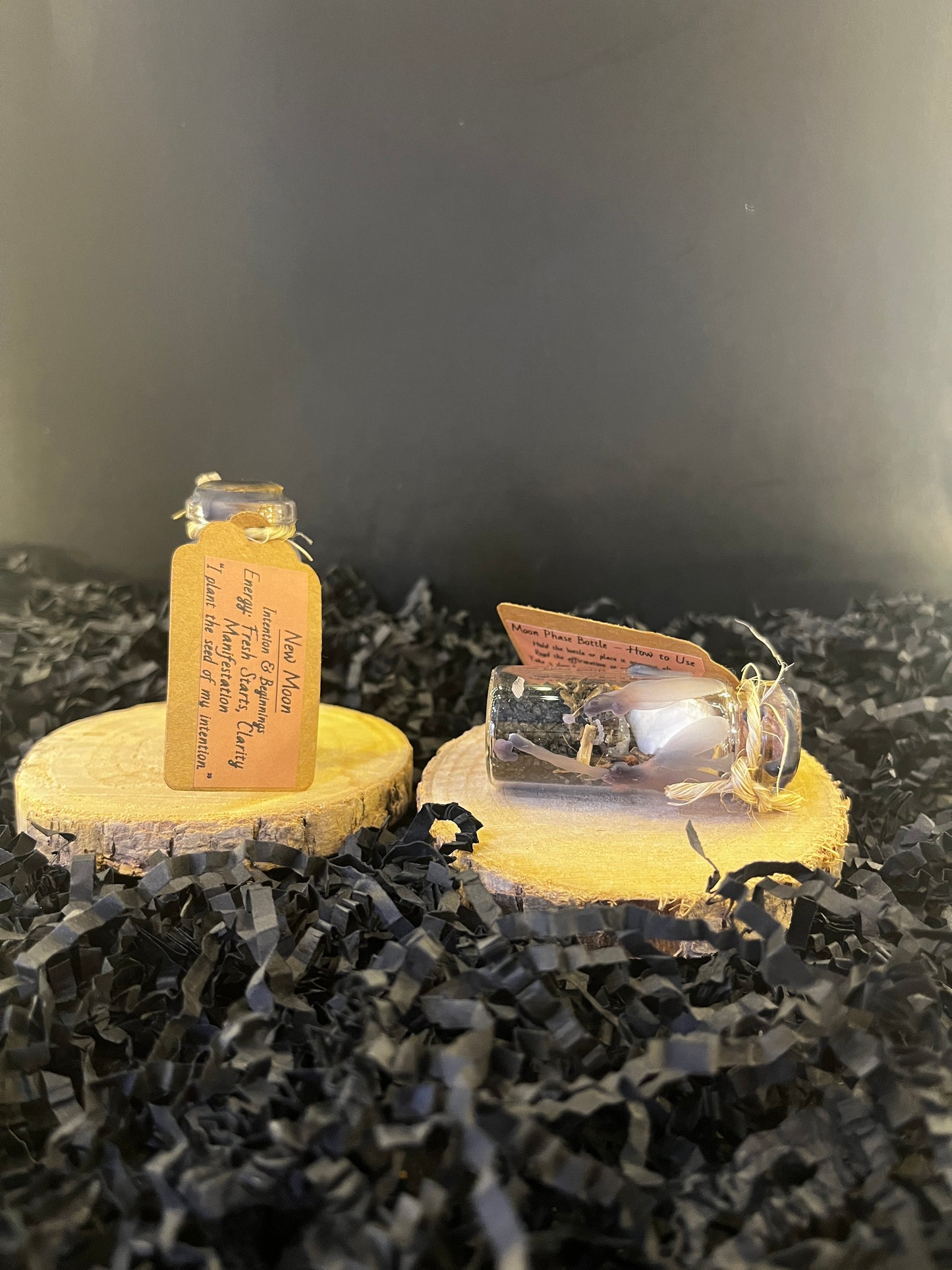 New Moon moon phase bottle~ "Fresh Beginnings"