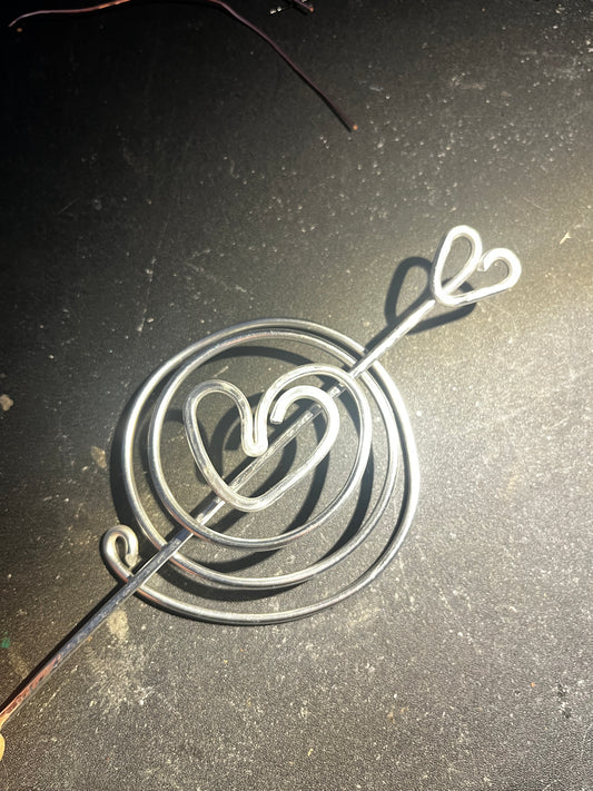 Enchanted heart hair bun cage