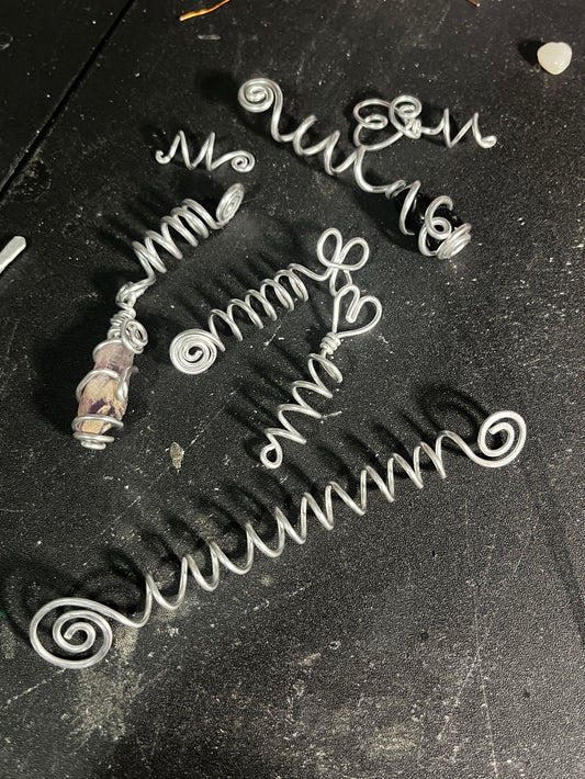 Mystic Coil Set ✦ 7pc Crystal & Spiral Wraps
