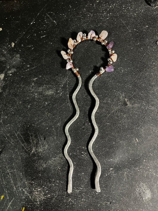 Whispering Willow Crystal Hair Fork