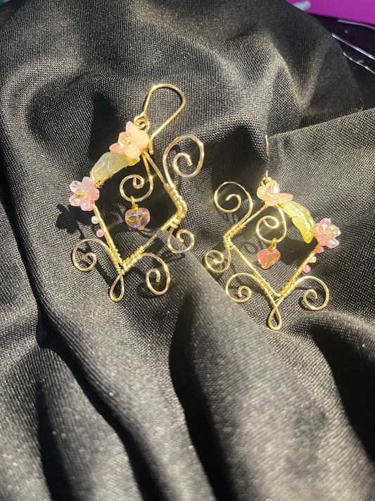 Moonbound Thorn Blossoms Earrings