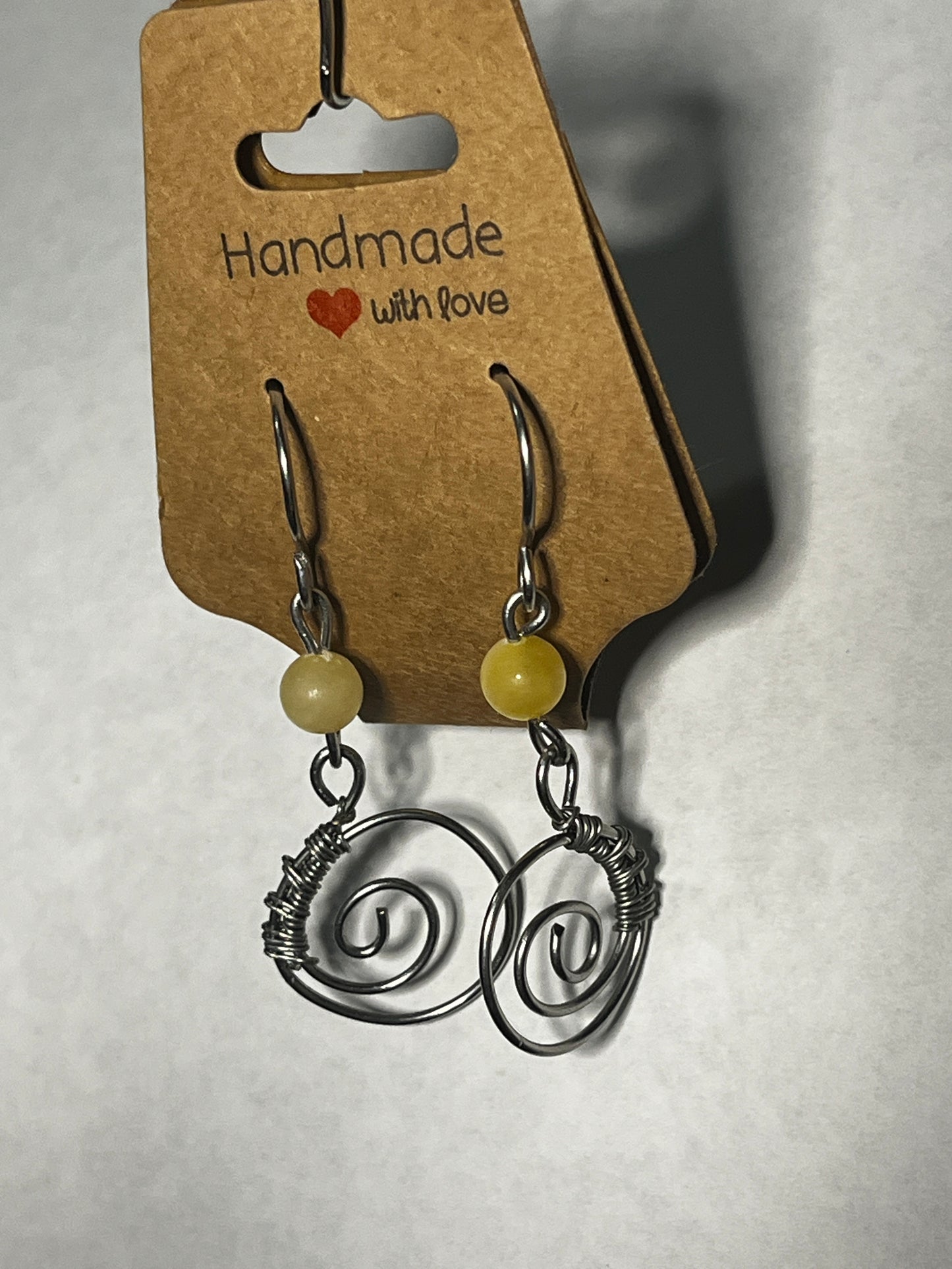 Silver Spiral Earrings