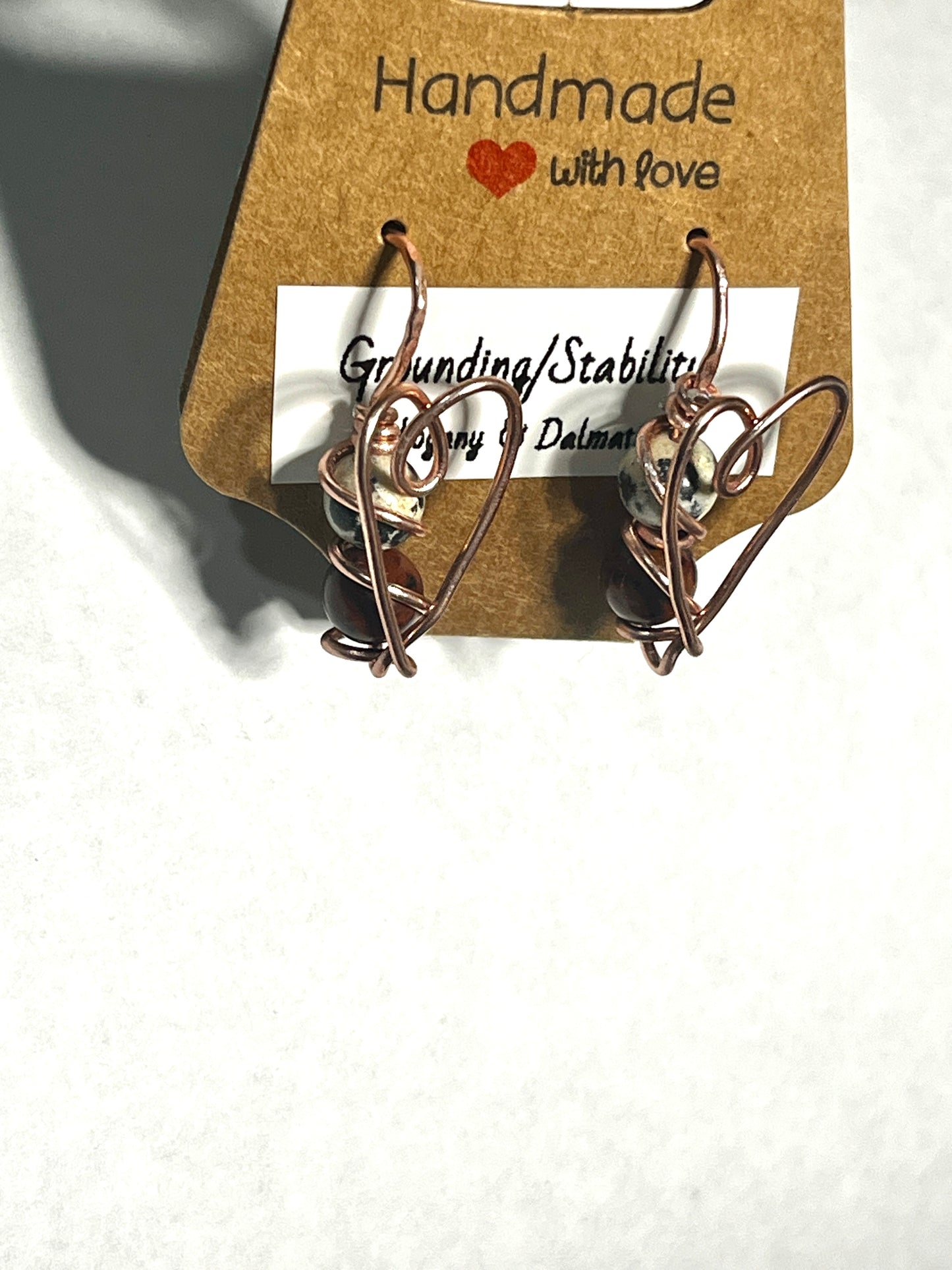 Grounded Heart Earrings