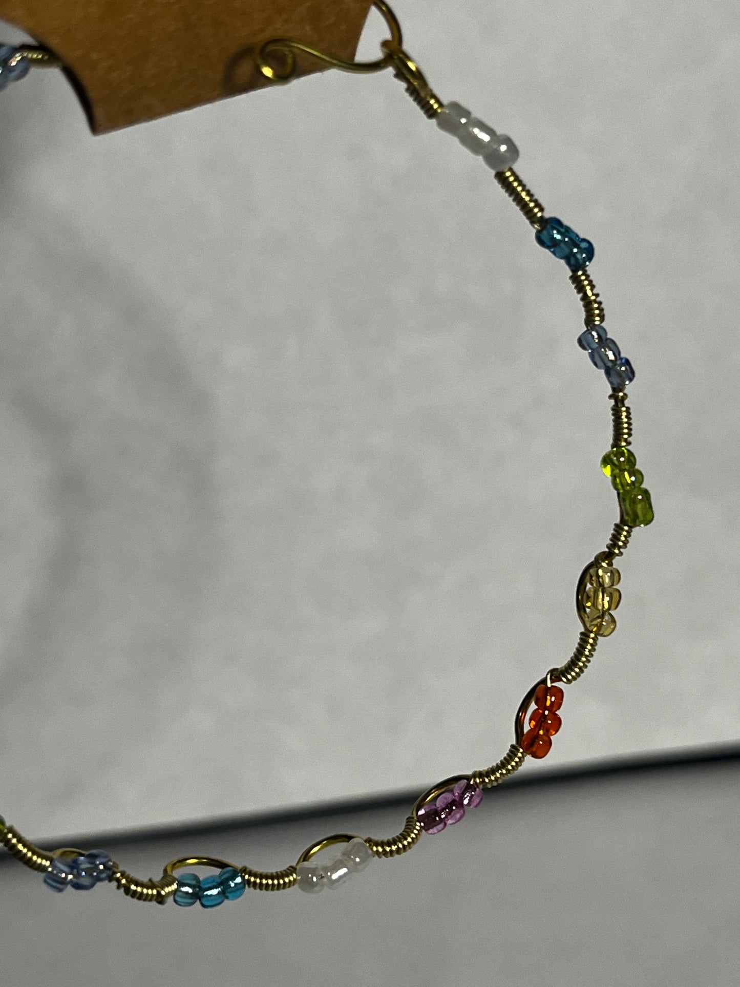 Gold Chakra Bracelet (Sz 7.25)