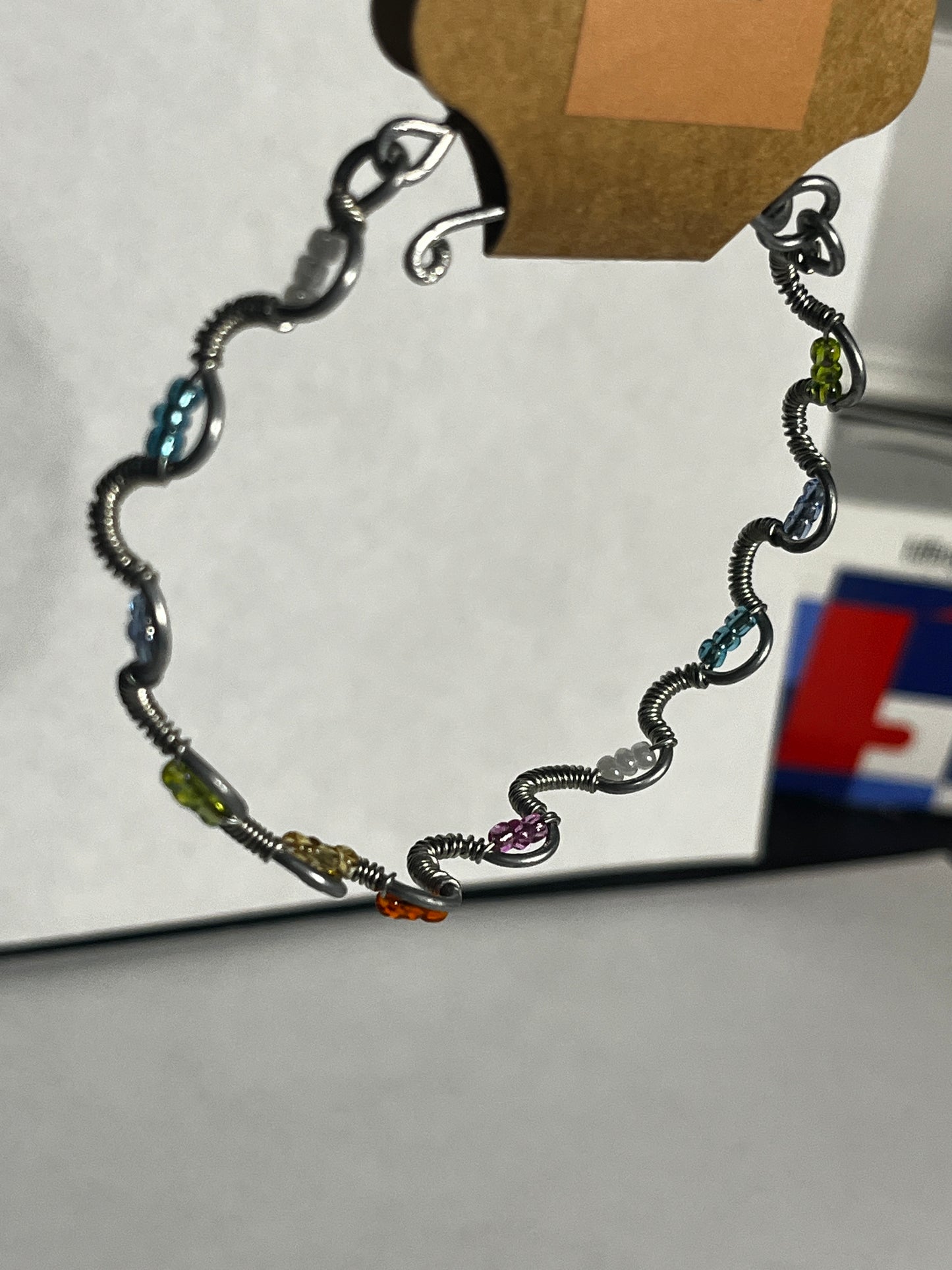 Silver Chakra Bracelet (Fits 6.25–7.25”)