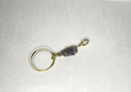 Amethyst Blunt & Joint Holder Ring (fits size 10)