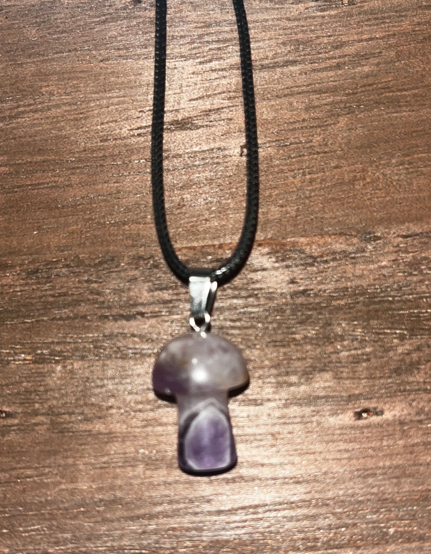 Amethyst Mushroom pendant