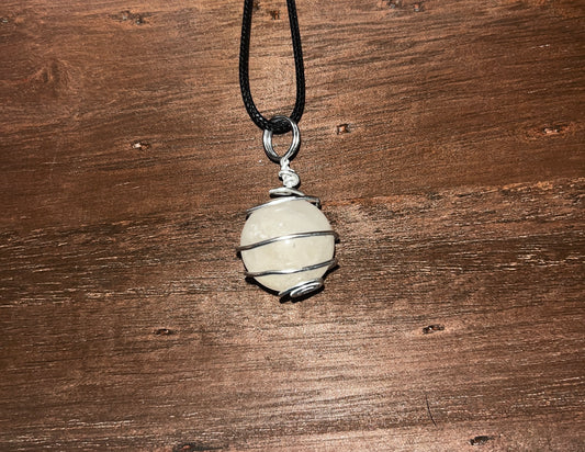 Milky Quartz Sphere pendant