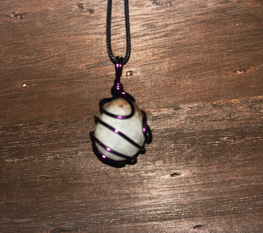 Flower Agate pendant