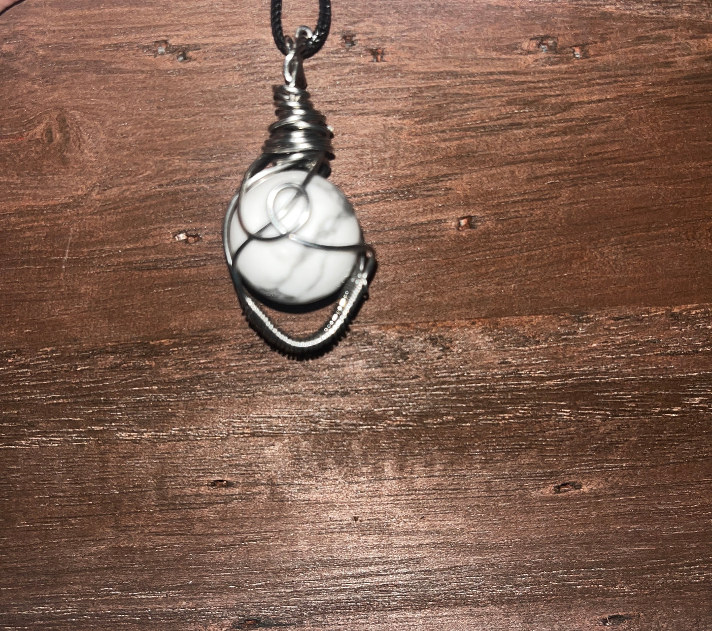 Howlite Sphere pendant