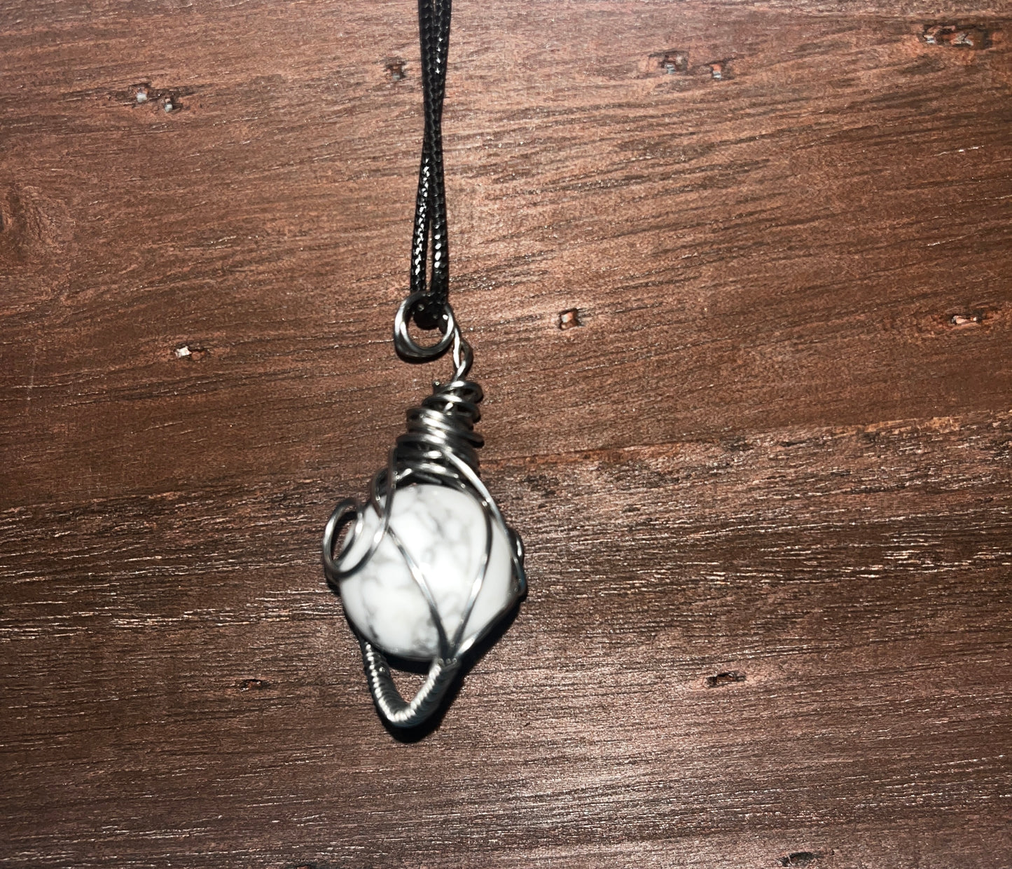Howlite Sphere pendant