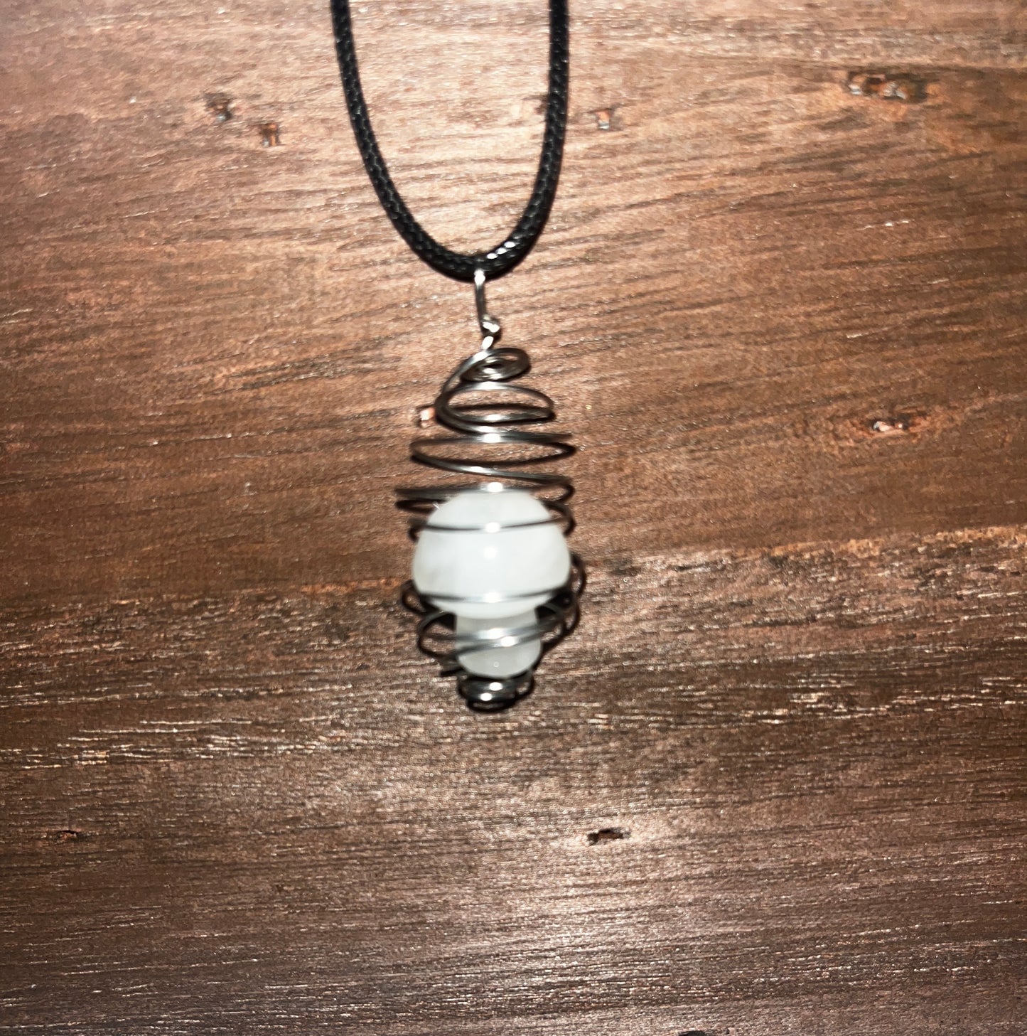 Quartz Mushroom pendant