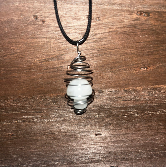 Quartz Mushroom pendant