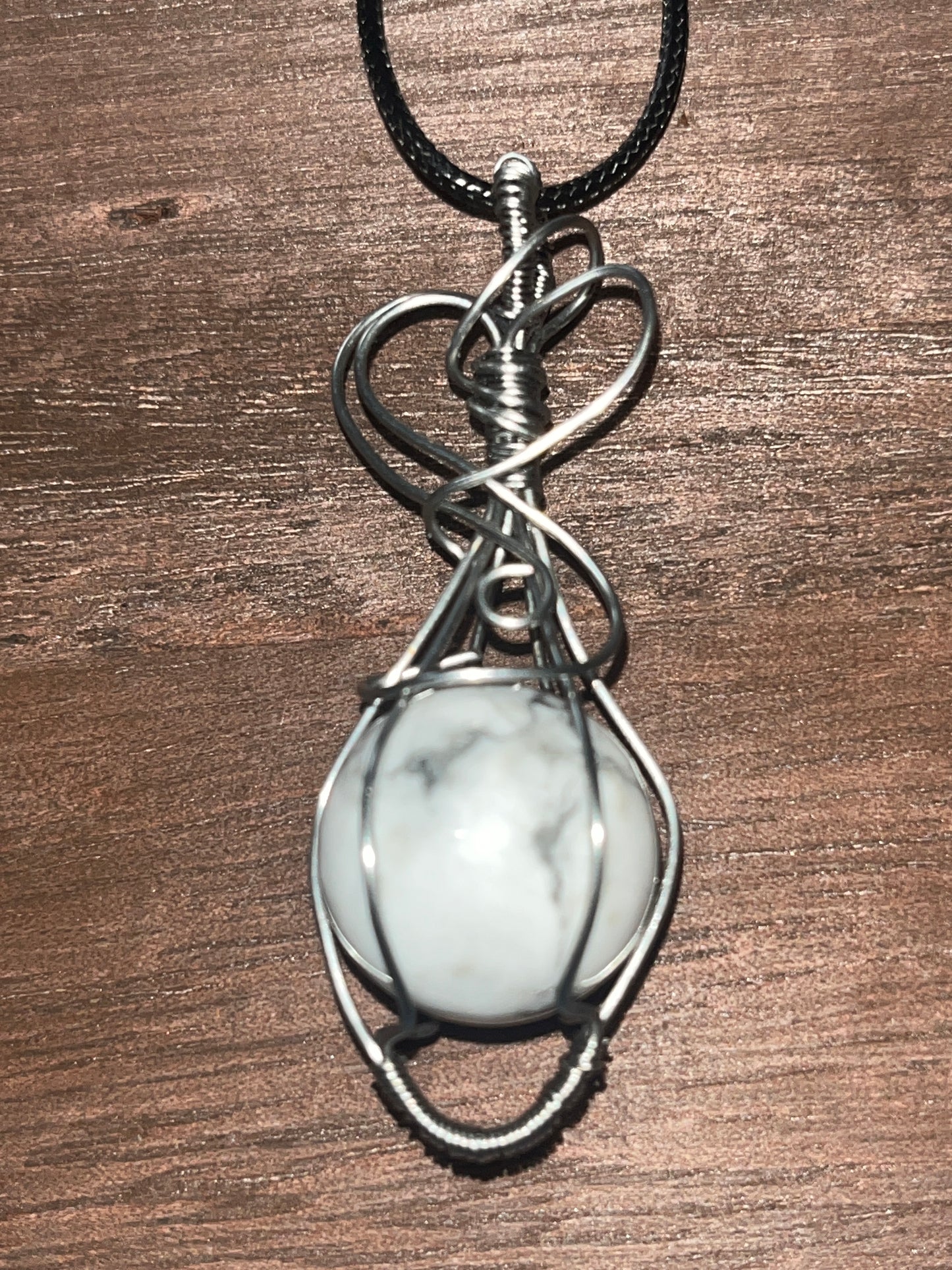 Howlite Sphere pendant