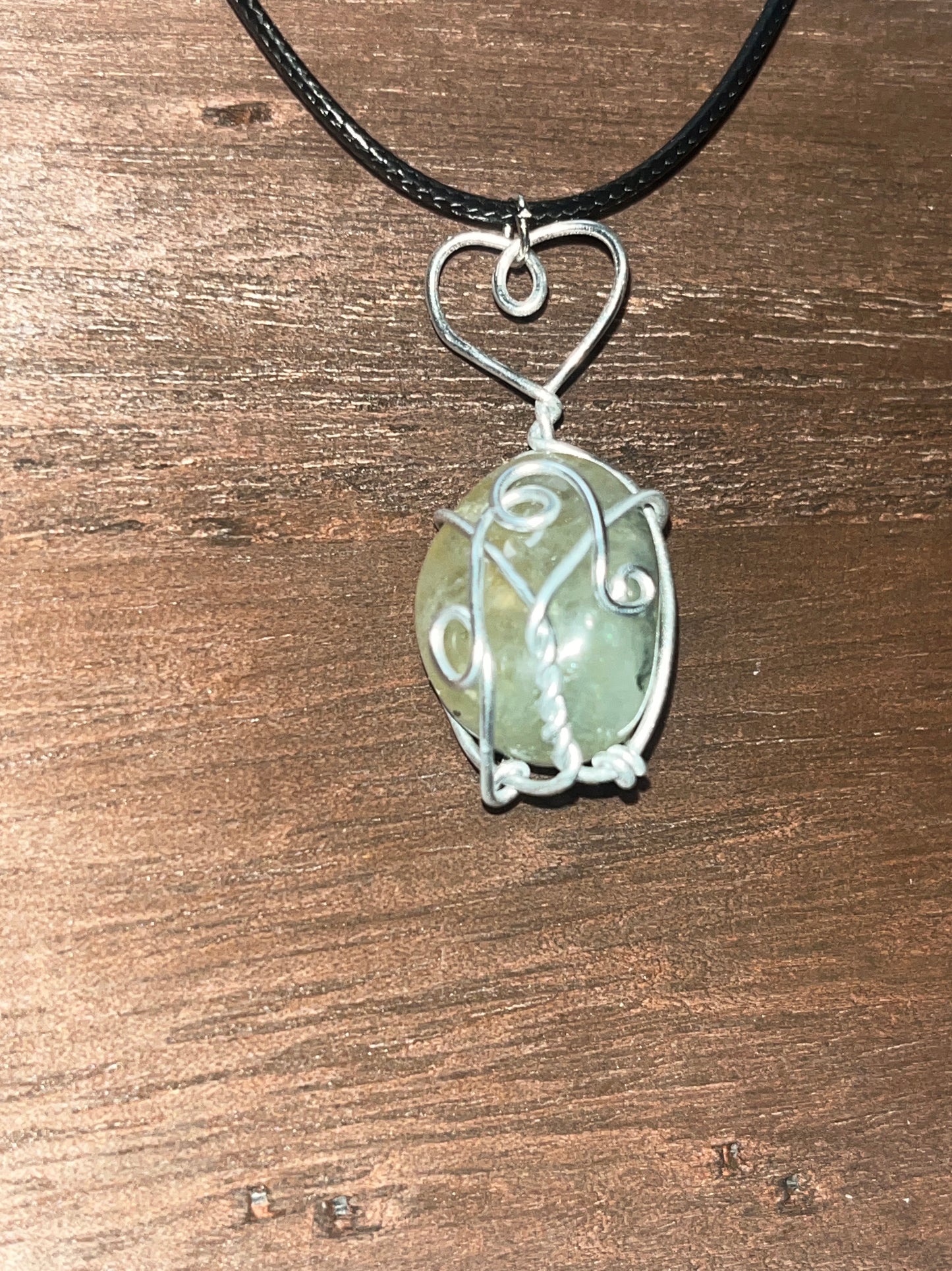Prehnite pendant