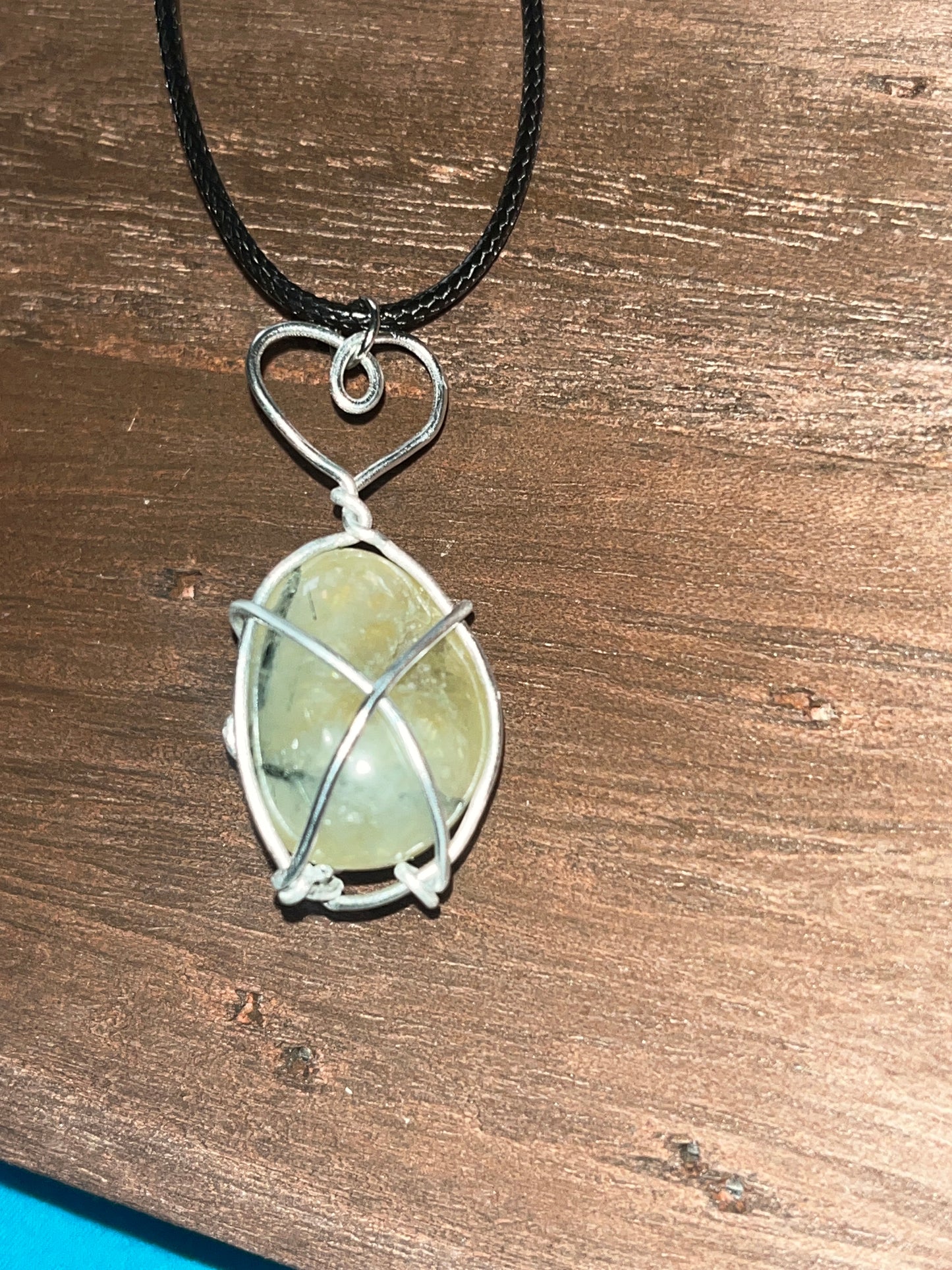 Prehnite pendant
