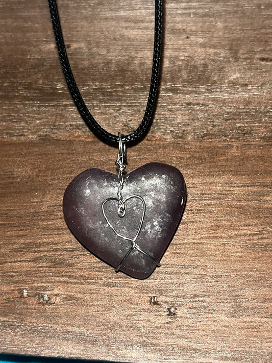 Amethyst Heart pendant