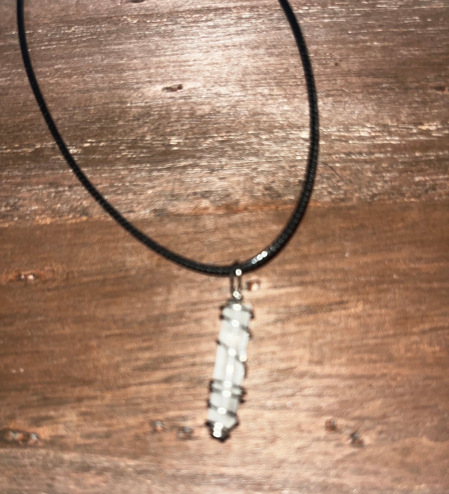 Quartz point pendant